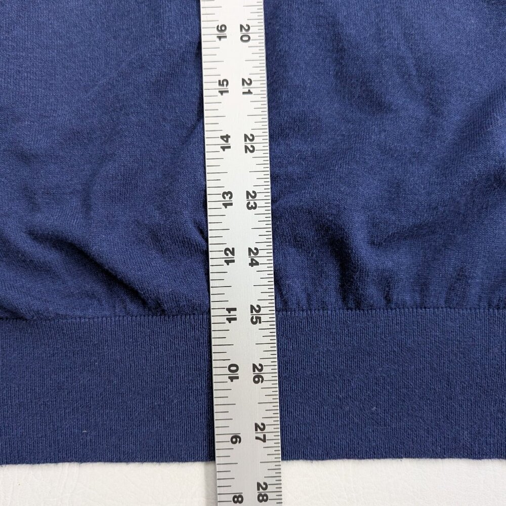 Peter Millar Men's Cotton Silk Blend Sweater Size 2XL Blue - Picture 7 of 9